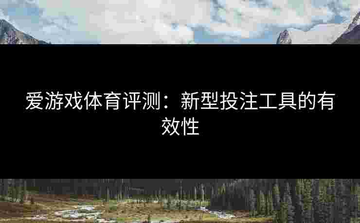 爱游戏体育评测：新型投注工具的有效性