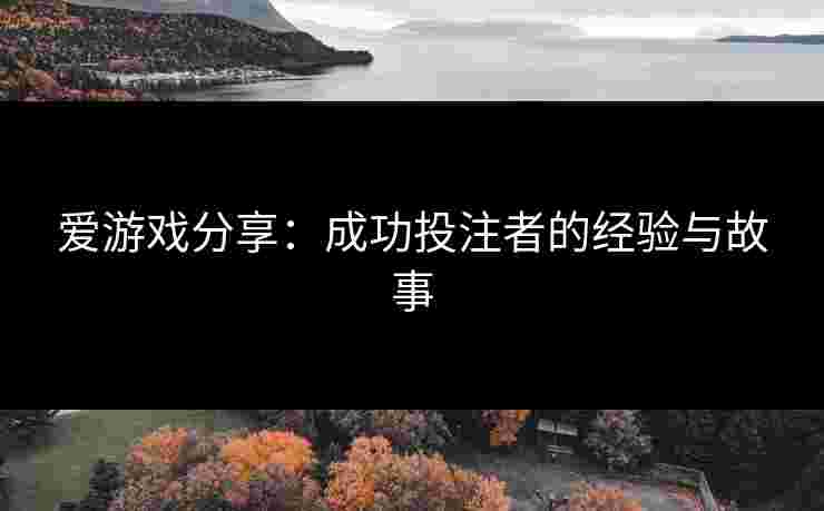 爱游戏分享：成功投注者的经验与故事