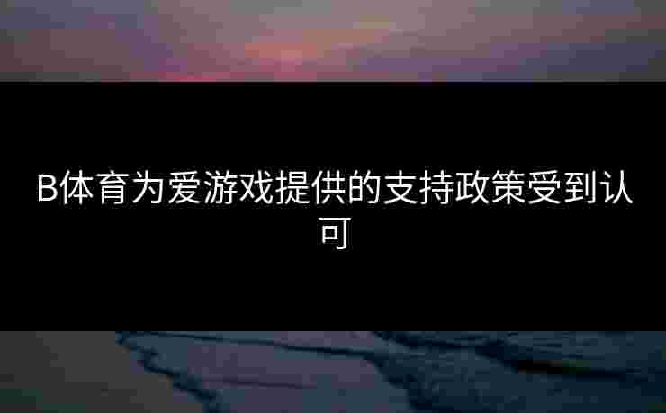 B体育为爱游戏提供的支持政策受到认可